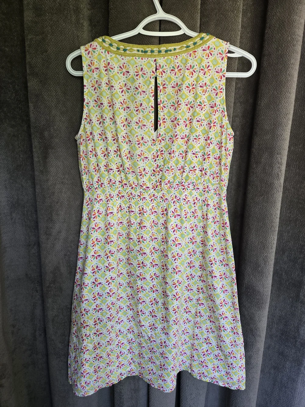 Surkana V-Neck Mini Beaded Dress Boho Festival Indie Vibes Whimsical Summer M - Picture 16 of 16